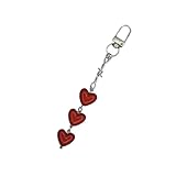 JINQIGG Modischer Herz-Schlüsselanhänger, tragbar, Kunstharz, zum Verschenken und Personalisieren von Stilen, Drei Liebesmodelle, One size