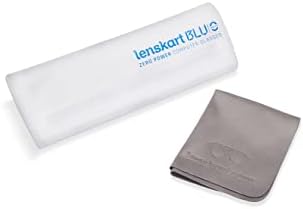 LENSKART BLU | Zero Power Blue Cut Computer Glasses | Anti Glare, Lightweight & Blocks Harmful Rays | UV Protection Specs | Men & Women | Medium | LB E13528