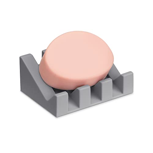 Silicone Soap Dish with Drainage - Soap Dishes for Bathroom Shower, Kitchen, Travel - Self Draining Easy Cleaning Tray Holder Saver - Image 2