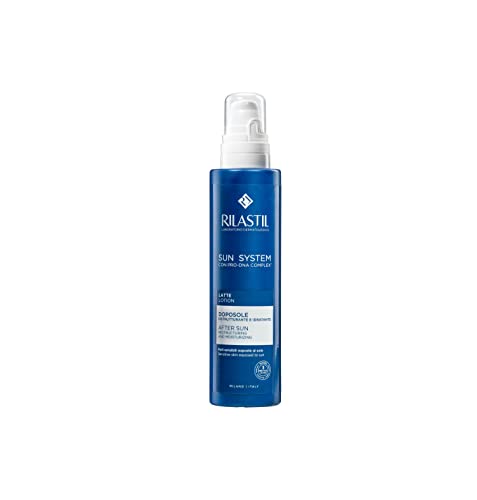 Rilastil Sun System - Leche After Sun que Hidrata la Piel y Mantiene el Bronceado, para Pieles Sensibles, Cuerpo y Rostro, 200 Mililitros