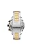 Diesel Griffed Stainless Steel Chronograph Men's Watch, Color: Silver/Gold (Model: DZ4577)