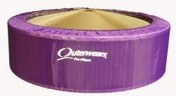 NEW OUTERWEARS COVER FOR 14" O.D. X 3" TALL AIR FILTERS, PURPLE PRE-FILTER, 411-333 411-383, 18-11402 18-11403 18-11423 18-21401 18-31403 18-31423, LATE MODELS MODIFIEDS STREET STOCKS PURE STOCKS