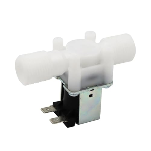 Válvula solenoide 24V de plástico interruptor de control de agua normalmente cerrado 1/2" 3