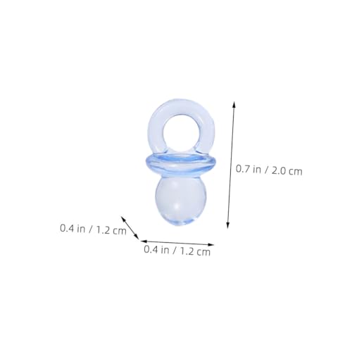 BIUDECO Baby Shower Pin The Pacifier Game 150pcs Small Acrylic Pacifiers Party Favor Bags for Boys and Girls Baby Shower Favors
