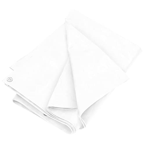 vidaXL Abdeckplane Schutzplane Gewebeplane Bootsplane Bodenplane Gartenplane Holzplane Schutzfolie Industrieplane Plane 180g/m² 8x8m Weiß HDPE