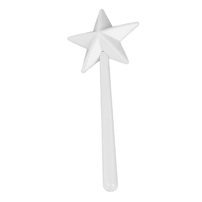 Akozon Salt and Shaker Wand ABS 3 Holes Refillable Seasoning Tool for Kitchen, Christmas, Halloween (White)