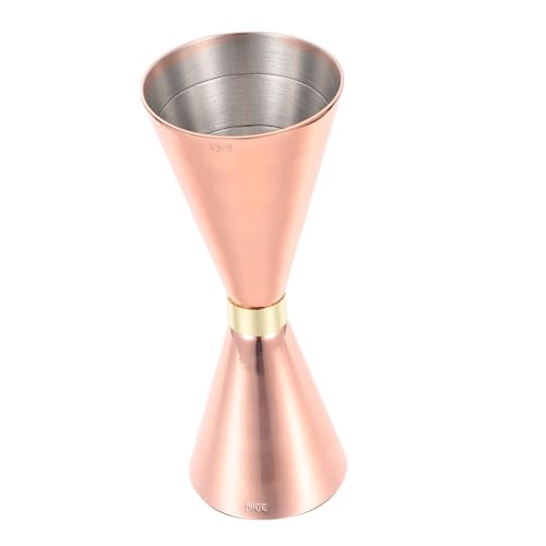 GRIRIW Cocktail Jigger Bar Shot Measurer Stainless Steel Wine Measurer Ounce Cup Perfect for Home Bar Party