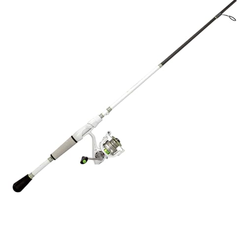 Lew’s MACH 1 Spinning Reel and Fishing Rod Combo, 6-Foot 6-Inch 2-Piece IM7 Graphite Rod, Med-Light Power Fast Action, Size 200 Reel, 6.2:1 Gear Ratio