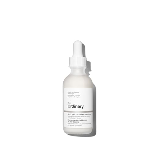 The Ordinary Rice Lipids + Ectoin Microemulsion: Feuchtigkeitscreme für trockene Haut spendet Feuchtigkeit stärkt die Hautbarriere reduziert Rötungen 60ml