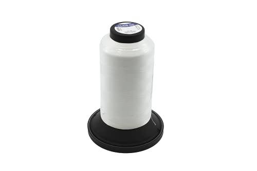 Hilo de poliéster Glide 60, 5,500 yardas, blanco miniatura 1