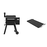 Traeger Grills Pro Series 575 Wood Pellet Grill and Smoker, Black & Pellet Grills BAC362 Folding Shelf, 25” L x 12%22 W, Black