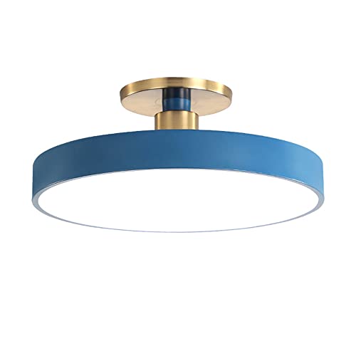KBkiloyn creatività Blu LED Plafoniere Bagno Moderno Incasso Plafoniera No Sfarfallio Plafoniera Sala da Pranzo Guardaroba Soffitto Lanterna Acrilico Paralume Lampadario