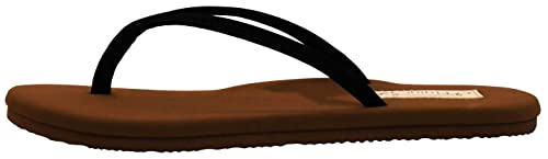 Flojos Women's Fiesta Flip Flops, Black Brown, 10 M Us #TOP1