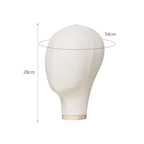 Présentoir de chapeaux et perruques modèle tête de mannequin 28cm sans socle - 6