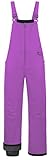 CREATMO US Snow Pants Girls Bibs Windproof Heavyweight Snowwear Purple 10/12