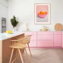 Cuadro decorativo de naranjas alegres en un cuenco rosa. Ideal para cocinas, comedores o cualquier otro espacio (80 x 120 cm/sin marco).