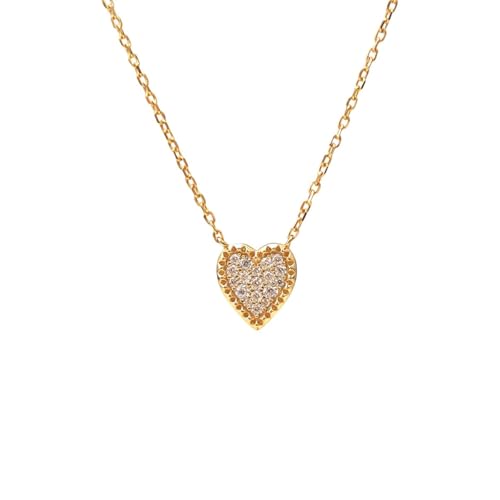 Collier Moissanite Coeur Argent S925 étincelant avec gravure laser prestigieuse USUASI