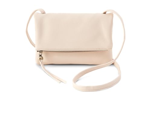 Image of HOBO Grant Leather Small Foldover Crossbody Bag with Crossbody & Shoulder Strap, Zip Pocket, Card Compartment