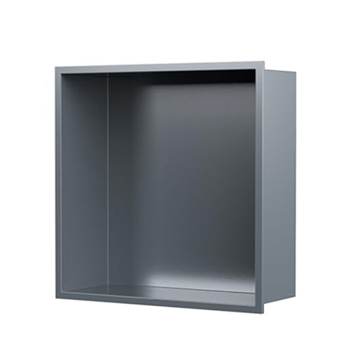 Bathroom Wall Niche Stainless Steel Recessed Shower Shelf Single Layer Wall Niche Insert Caddy for Bathroom and Bedroom
