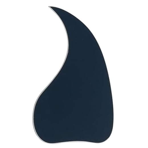 Golpeador autoadhesivo para guitarra acústica Gibson J-45 (2 capas, negro)