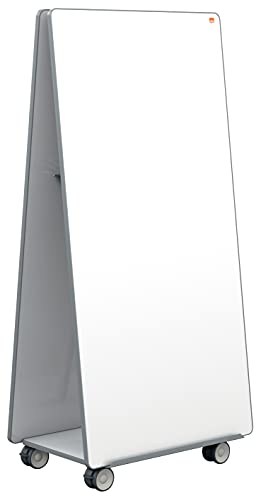 Sistema di collaborazione per lavagna mobile Nobo, include: 1 base mobile, 2 lavagne bianche ed accessori, Dimensioni (A x L): 1800 x 900 mm, 29,6 kg, bianco, 1915560