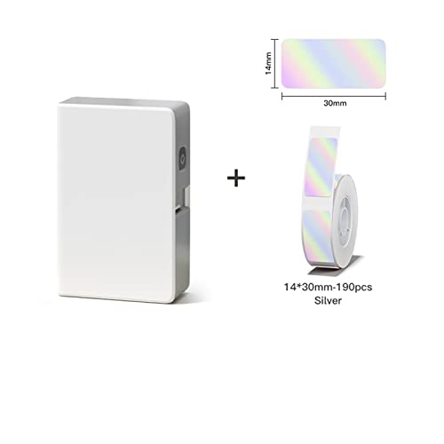 Image of Thermal Transfer Label Printer Ribbon Label Sticker Mini Protable Labeller Maker for Storage(Add 1LaserLabel)