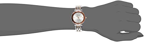 Anne Klein Women's Diamond Dial Bracelet Watch with Faceted Lens
