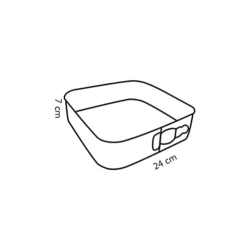 Tescoma Tortiera Apribile Quadrati, Acciaio