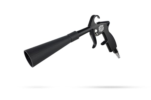 The Rag Company - The Ultra Air Blaster – Lift and Blast Dirt and Debris Away; Interior Detailing; Durable Metal Design; Trigger Operated - Black