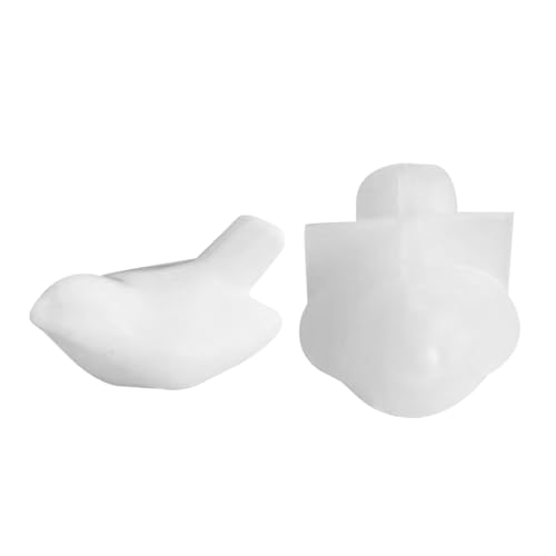 Moldes de pájaro de silicona para pájaros 3D para chocolates, adornos de resina, decoraciones de bricolaje | Molde flexible para pájaros realistas, molde para hornear artesanal