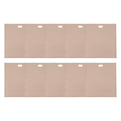 Lot de 10 sacs à grille-pain, réutilisables, non sandwich, pour four, grill et micro-ondes, résistants à la chaleur, essentiels de cuisine (20 x 22 cm)
