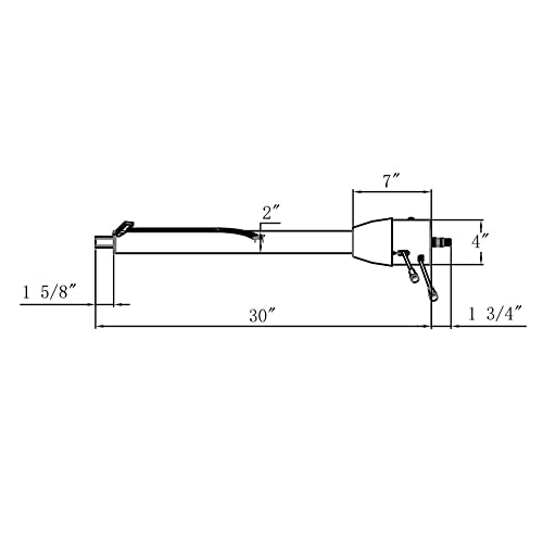 X-Avion Gm Chrome 30'' Tilt Mt Manual Style Steering Column, Universal For Gm Cars, Stainless Steel #TOP4