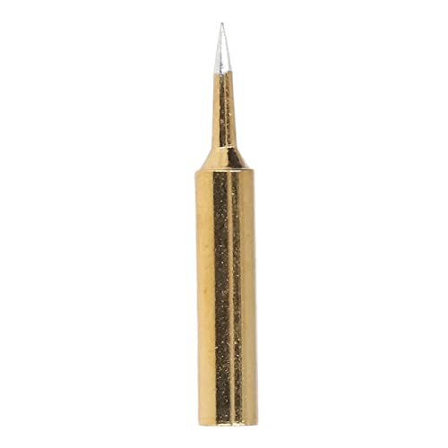 FTVOGUE Soldering Iron Tips, Tin Plated Pointed Iron Tip, Prevent Oxidation, 900M Series Compatible Soldering for 120W Station with 100-600°C Temperature Range
