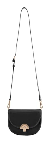 Bolso bandolera SEIDENFELT MANUFAKTUR Grenaa negro, comodidad para viajar y pasear