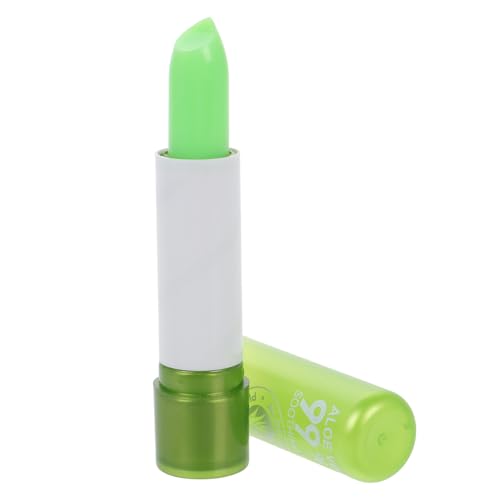BAZEITFLOW Bálsamo Labial Aloe Hidratante y Resistente al Agua Brillo Labial Transparente Que Cambia de Color Temperatura Anti Resequedad para Labios Suaves y Protegidos