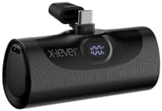 Resim X-Level Mini PowerBank Şarj Cihazı, 5000 mAh, 20W Hızlı Şarj, Type-C Giriş ve Çıkış, Ultra Mini, Yüksek Kalite, Akım Korumalı, Aşırı Şarj Koruma, Yatay Stand, Led Ekranlı, XP2304, Siyah 