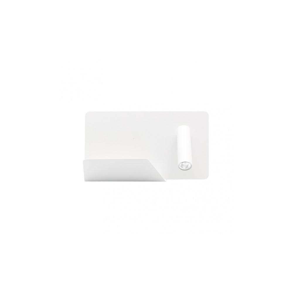 Aplique color Blanco 3w modelo Miguel Angel Estante foco Orientable FABRILAMP