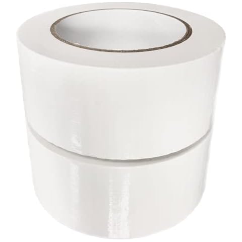 White Gaffer Tape - Pack of 2, 48mm x 45m, Heavy Duty & Super Sticky Duct Tape Ultra Strong Adhesive Cloth Tape by The Packing Box Cover