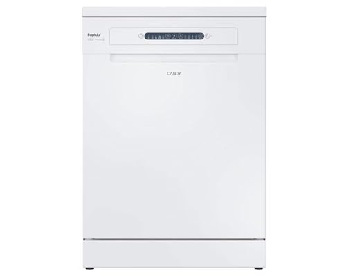 Image of Candy Rapido CF3C9E0W - 13 Place Settings - Start Delay 3-6-9h - Inverter Motor - 5 Programmes - Freestanding Full Size White Dishwasher - 85x60x60 (HxWxD) - C Energy Rating