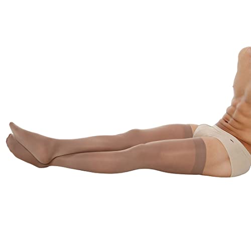 Meia 7/8 Média Compressão Masculina, Bege, Médio, Kendall