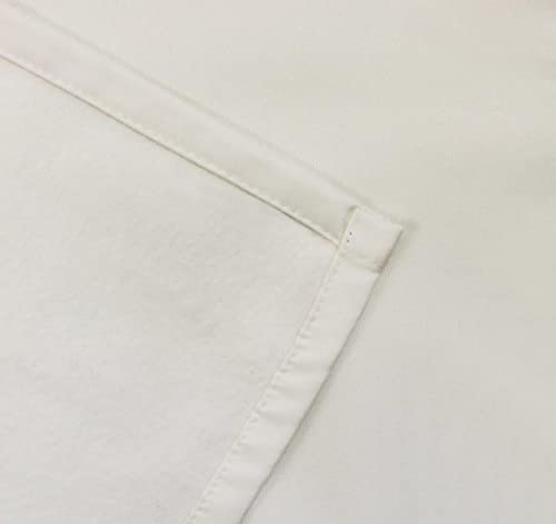 Home Basics Eskimo 085960-0910 Thermal Curtain 175 x 135 cm, Wool White, W 53.1" x L 68.9" (1 Panels) - Image 3