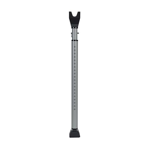 SABRE Adjustable 2-in-1 Door Security Bar, Door Stop Bar Secures Onto Door Knob, Strong Scratch-Proof Grip, Steady Against Floor, Removable Door Knob Top For Sliding Door Use, Portable & Easy to Use