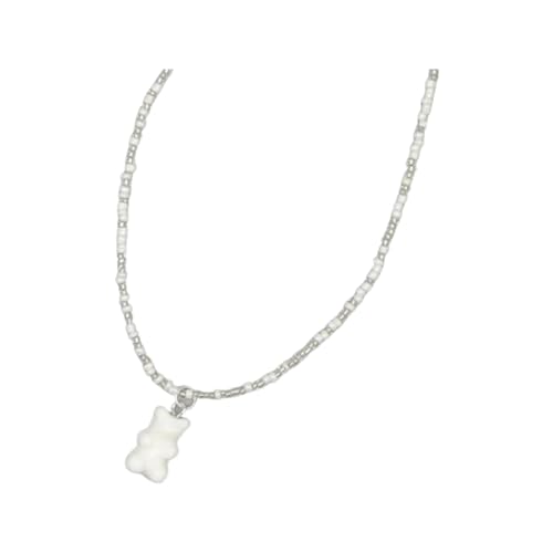 Collier ours en argent 925 sterling pour femme au style bohème chic