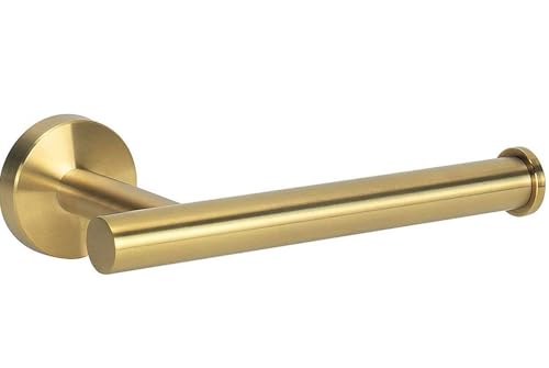 YUET 壁取り付けトイレットペーパーホルダー ラウンドティッシュディスペンサースタンド バスルームやキッチン収納用 真鍮 SUS 304 ステンレススチール (ゴールド)