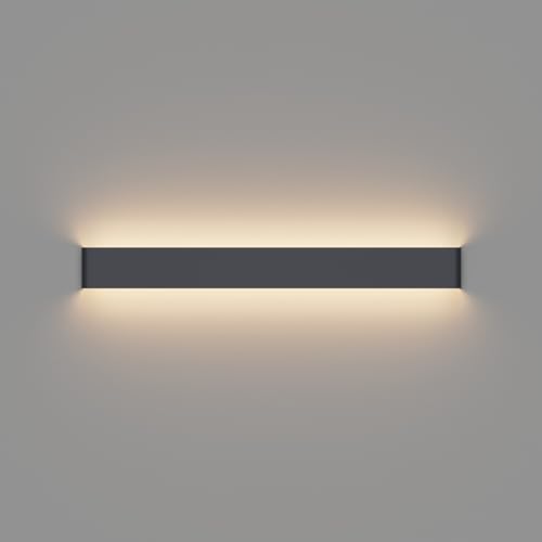 Klighten 30W Wandleuchte Innen LED 83CM Wandlampe Up Down Wandbeleuchtung Warmweiß 3000K für Schlafzimmer Wohnzimmer Flur Treppen (Anthrazit)