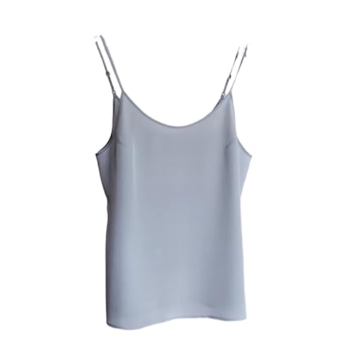Camisola elástica para mujer top interior básico con tirantes ajustables