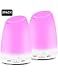 Essential Oil Diffuser, Avaspot 120ml Ultrasonic Aroma Diffuser Portable Aromatherapy Diffuser Humidifier with 7 Colors LED Lights , Adjustable Mist Mode & Waterless Auto Off For Home Office 2 Pack