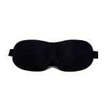 Van Der Lin 3D Eye Mask Sleep Soft Padded Blindfold Shade Sleeping Aid Night (Black (1PC)) - Image 1