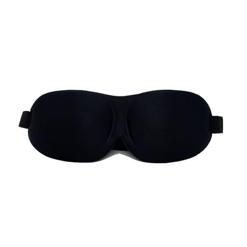 Van Der Lin 3D Eye Mask Sleep Soft Padded Blindfold Shade Sleeping Aid Night (Black (1PC))
