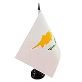 Cyprus Desk Flag 8'' x 5''- Cypriots Flag Set, Cyprus Table Flag, Cypriots Office Flag, Desk Table D